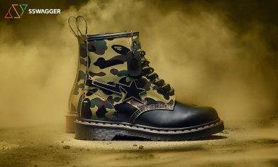 A Bathing Ape x Dr. Martens 強勢聯乘 猿人迷彩改造經典八孔1460靴款！