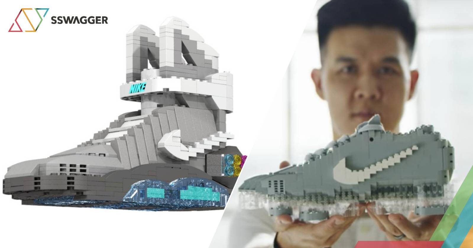 100 還原度 心儀波鞋自己砌lego波鞋製作教學開放下載 設計 Sswagger