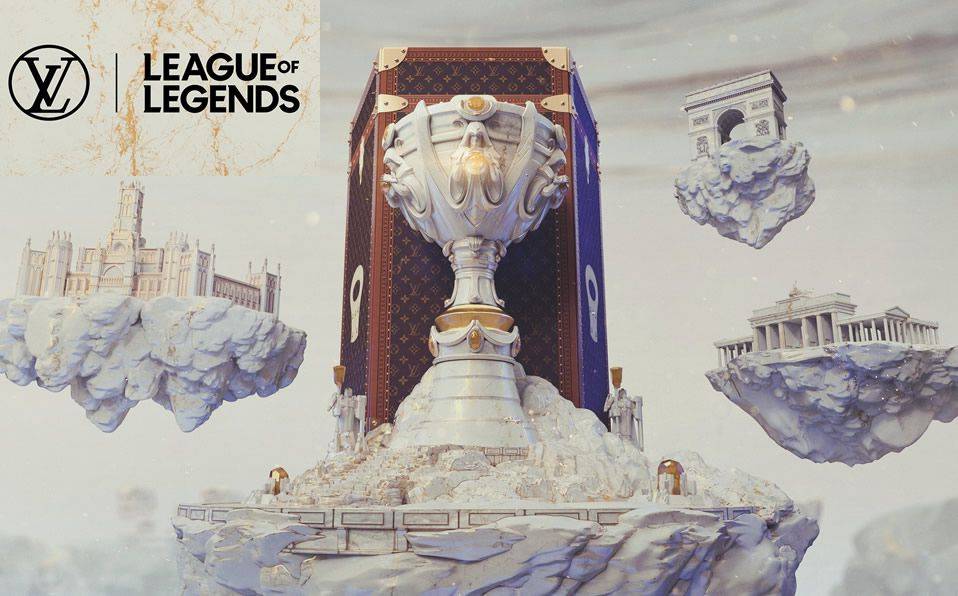 League of Legends x AAPE Nicolas Ghesquière更為冠軍獎盃設計出獨一無二的獎盃行李箱。