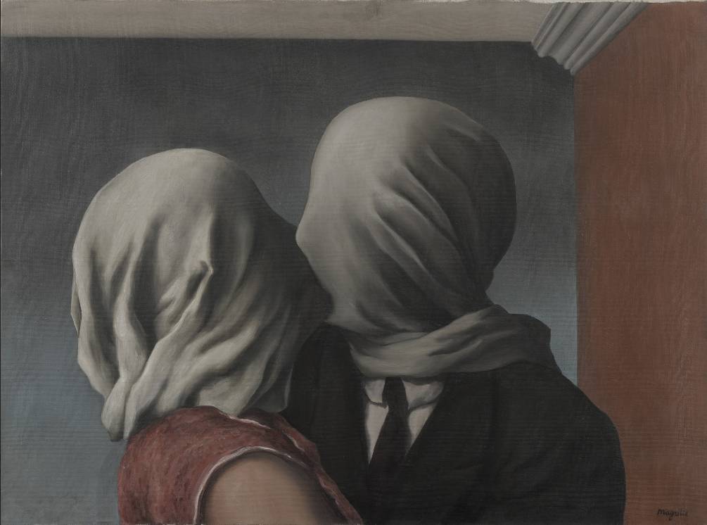 René Magritte "The Lovers" (Les Amants) from 1928