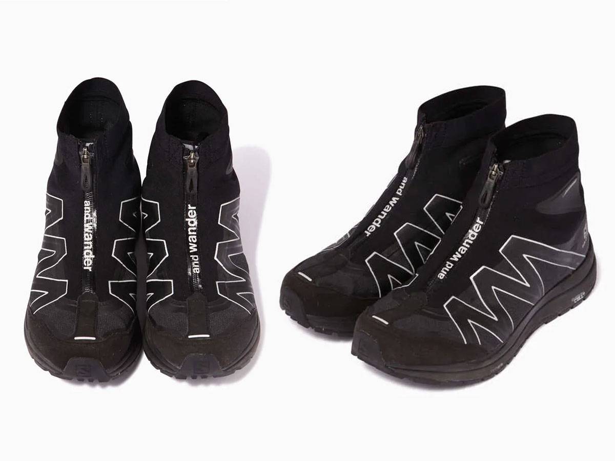 and wander × Salomon「Reflective Highcut Sneakers by Salomon」