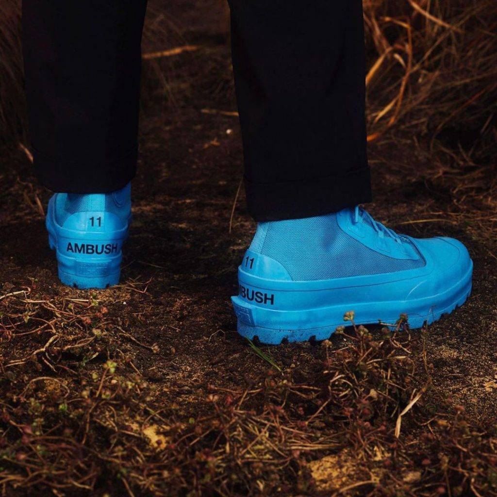 AMBUSH & Converse Collaboration Season 2 CHUCK RUBBER BOOTS Neon Blue Colourway