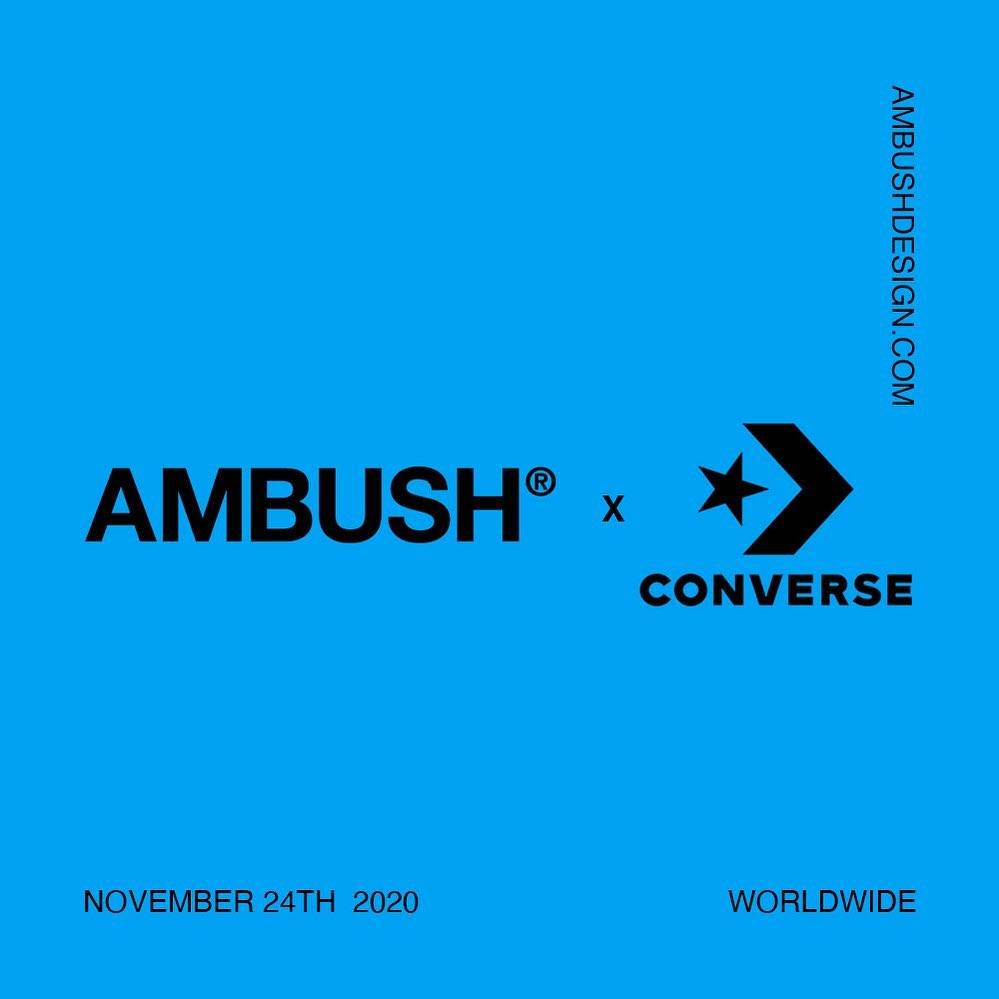 AMBUSH x Converse Collaboration Season 2 Expecting Release date on November 24th 2020 