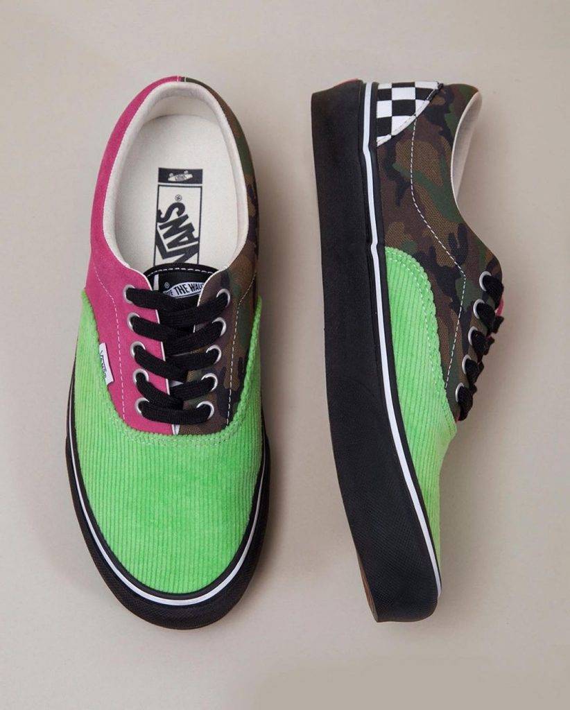 NOAH & Vans FW 2020 Collection Authentic Neon Pink and Neon Green Colourway