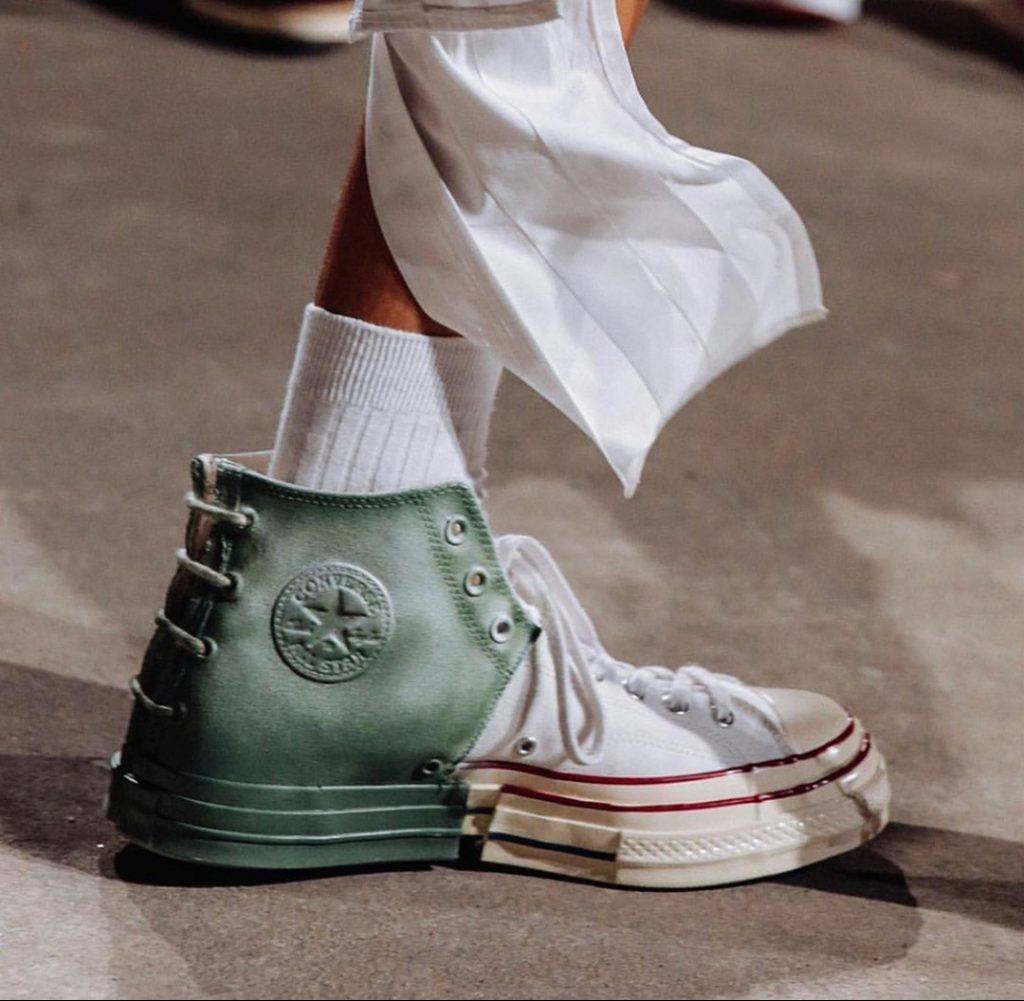 Feng Chen Wang & Converse 2-in-1 Chuck 70 White and green colourway