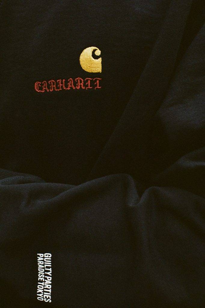 Carhartt & WACKO MARIA American Script Sweatshirt Black