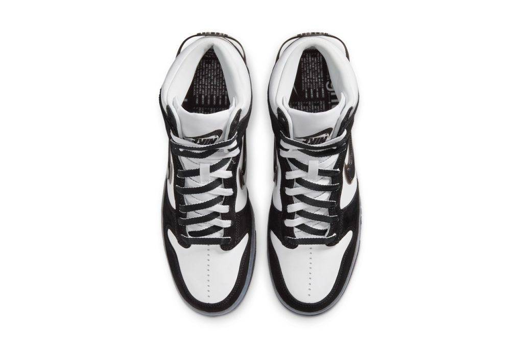 Slam Jam ＆ Nike Dunk High 「Clear Black」Black and white Colourway