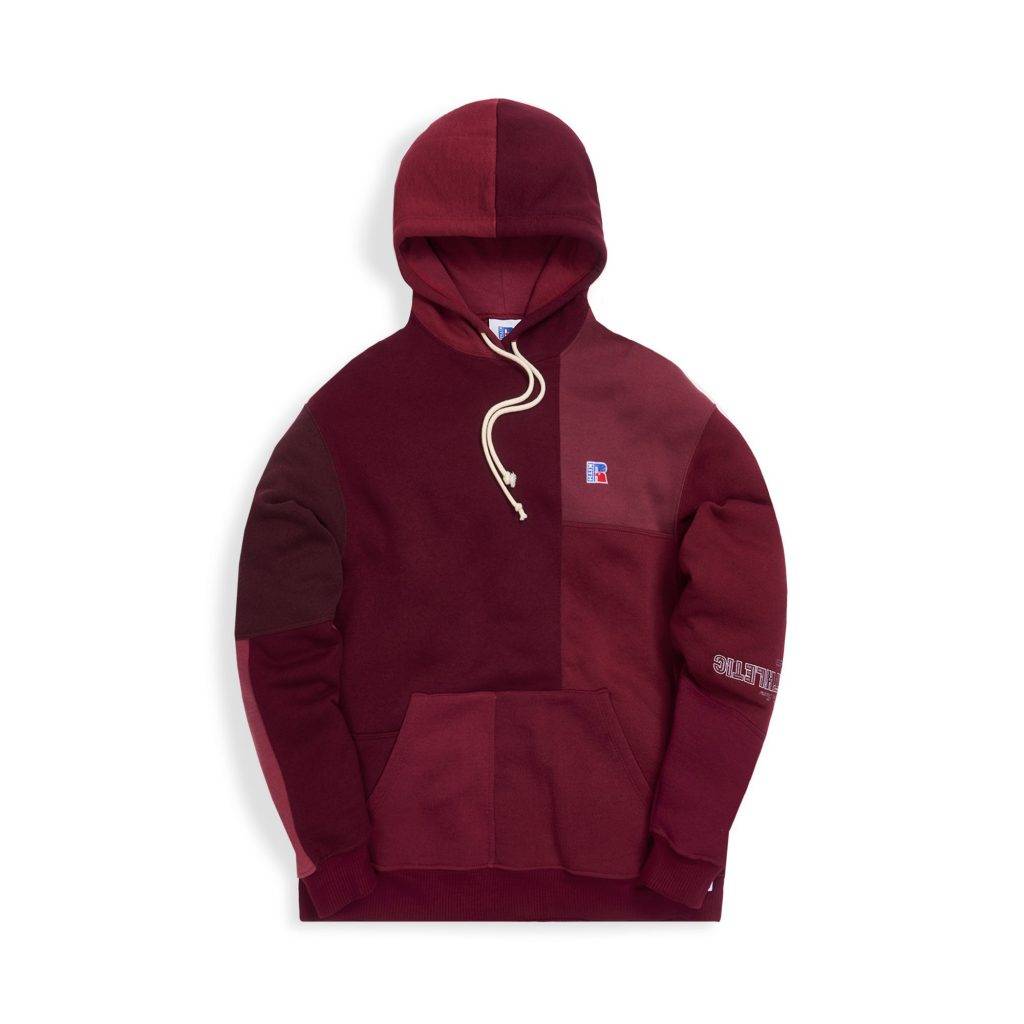 KITH & Russell Athletic 2020 Hoodie Red Patch Pattern Colourway