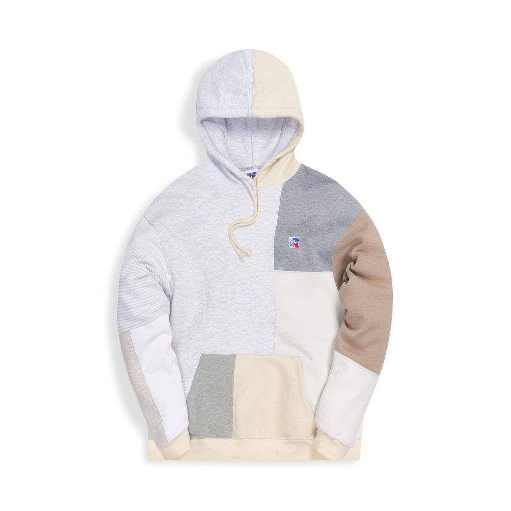 KITH & Russell Athletic 2020 Hoodie Beige Patch Pattern Colourway
