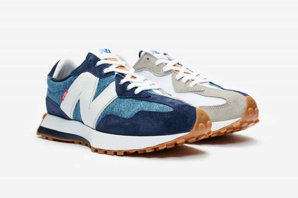 Levi's & New Balance 992 Navy grey colourway with denim and suede 