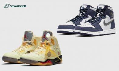 Off-White x Air Jordan 5 Retro及Air Jordan 1 Retro High CO.JP Midnight Navy抽籤渠道同步釋出