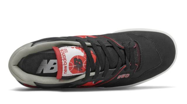 NB 550 Bred Black Red Colourway