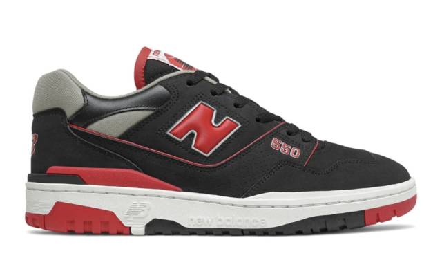 NB 550 Bred Black Red Colourway
