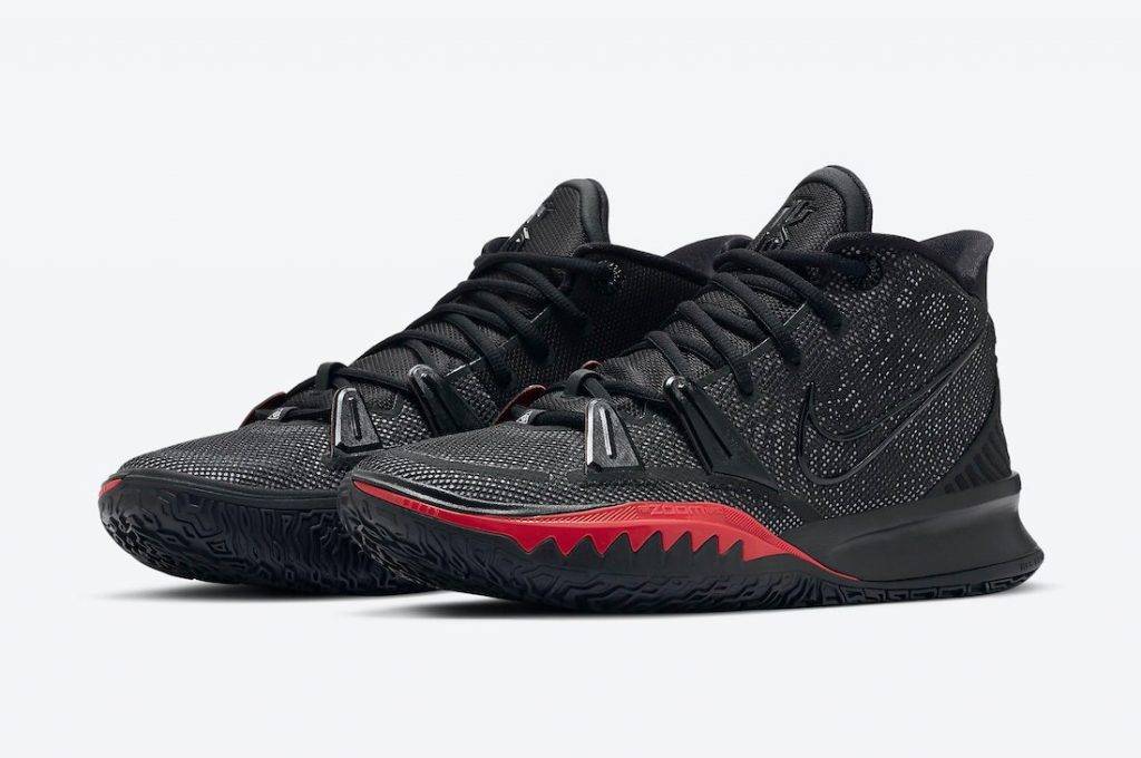 Kyrie 7 Bred Black and red Colourway