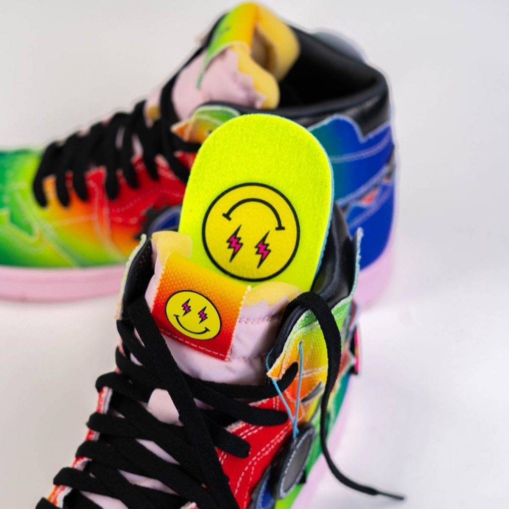 J Balvin & Air Jordan 1 High OG Rainbow Colourway