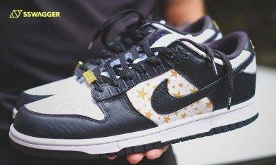 Supreme x Nike SB Dunk Low Stars Croc Black實物先行近賞