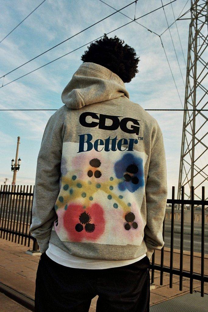 CDG & Better™ Gift Shop 3rd Capsule Collection White Tee and Grey Hoodie