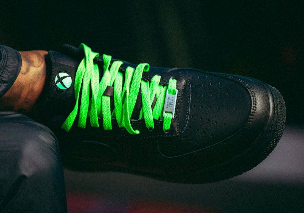 Nike XBox OBJ Air Force 1 Black Colourway retweet on Xbox sweeptakes