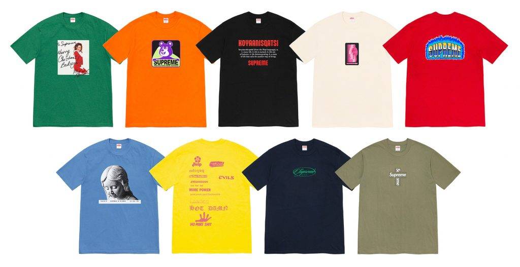 Supreme Winter Tees 2020 Collection