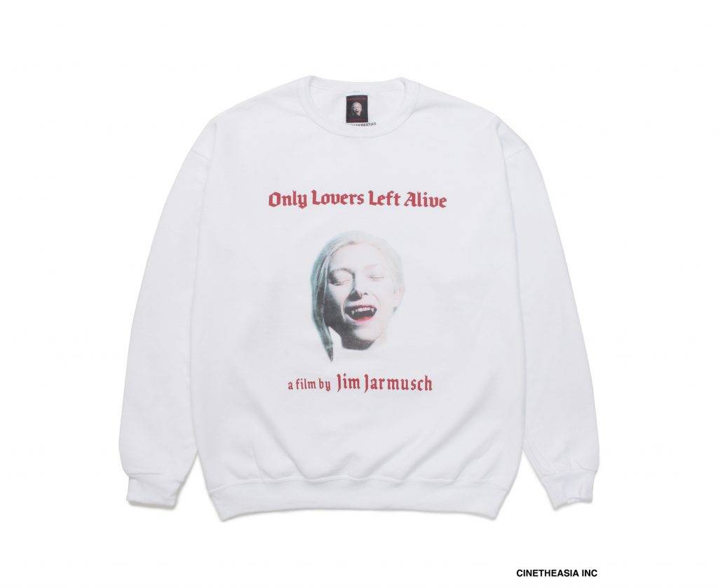 WACKO MARIA 「ONLY LOVERS LEFT ALIVE」crew neck sweat shirt white