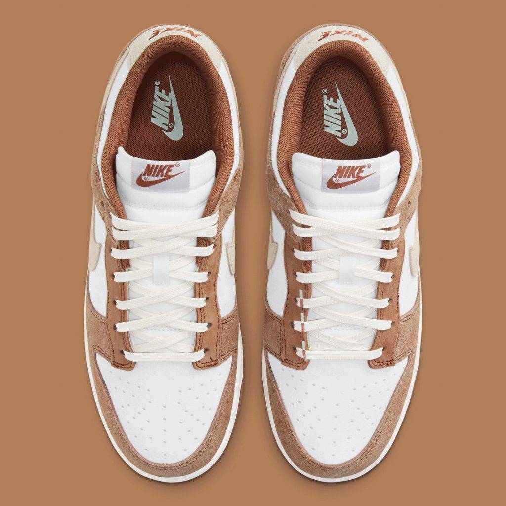 Nike Dunk Low Premium "Medium Curry" brown white colourway