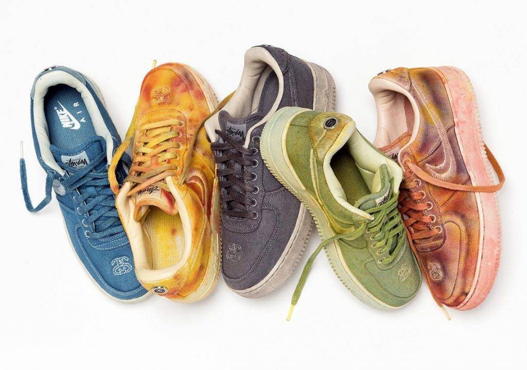 Nike x Stüssy hand dyed Air Force 1 by lookdown & wonderland
