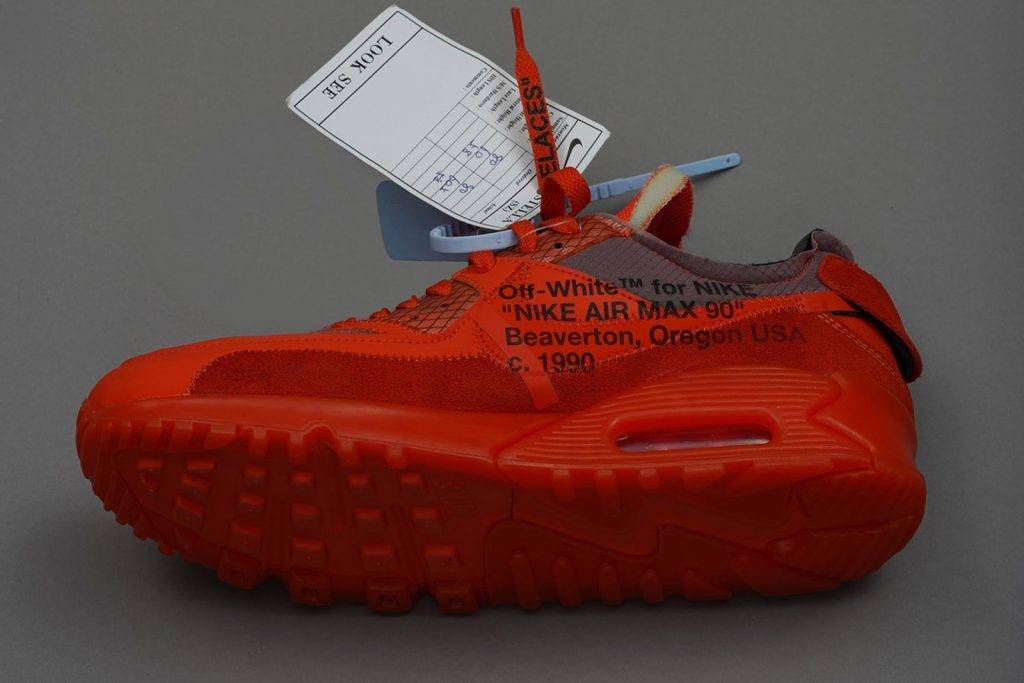 Off-White x Nike Air Max 90 "University Red" Sample