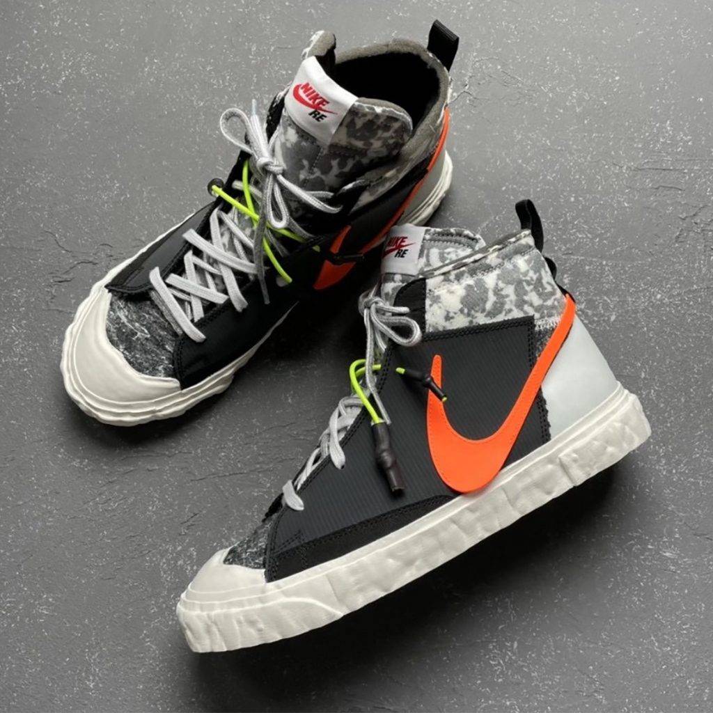 Nike Blazer Mid x READYMADEOrange Black white colourway