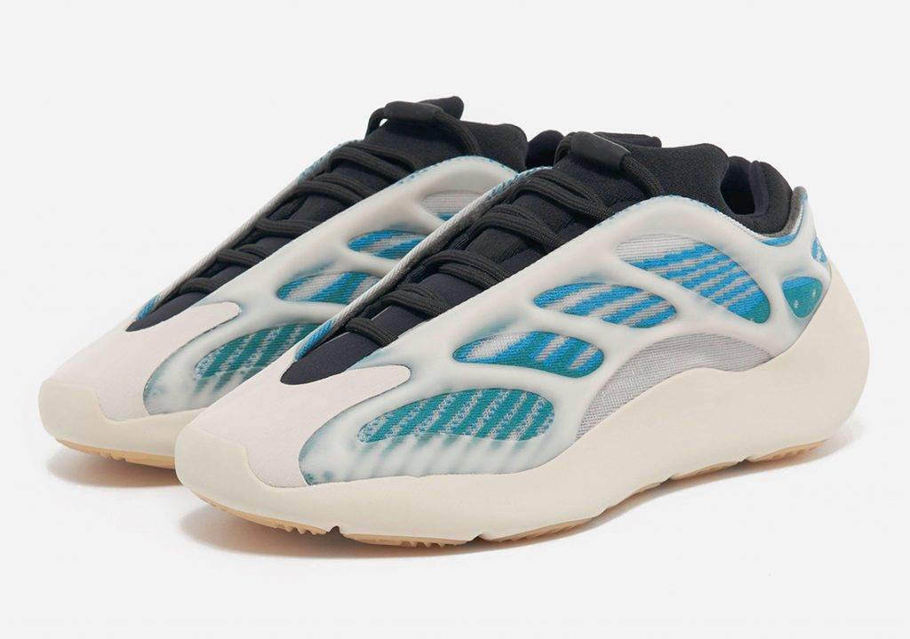 adidas Yeezy 700 v3 Kyanite blue white beige black colourway to be released in the late march of 2021