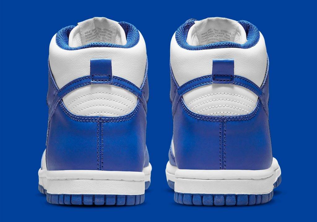 Nike Dunk High Game Royal blue and white colourway