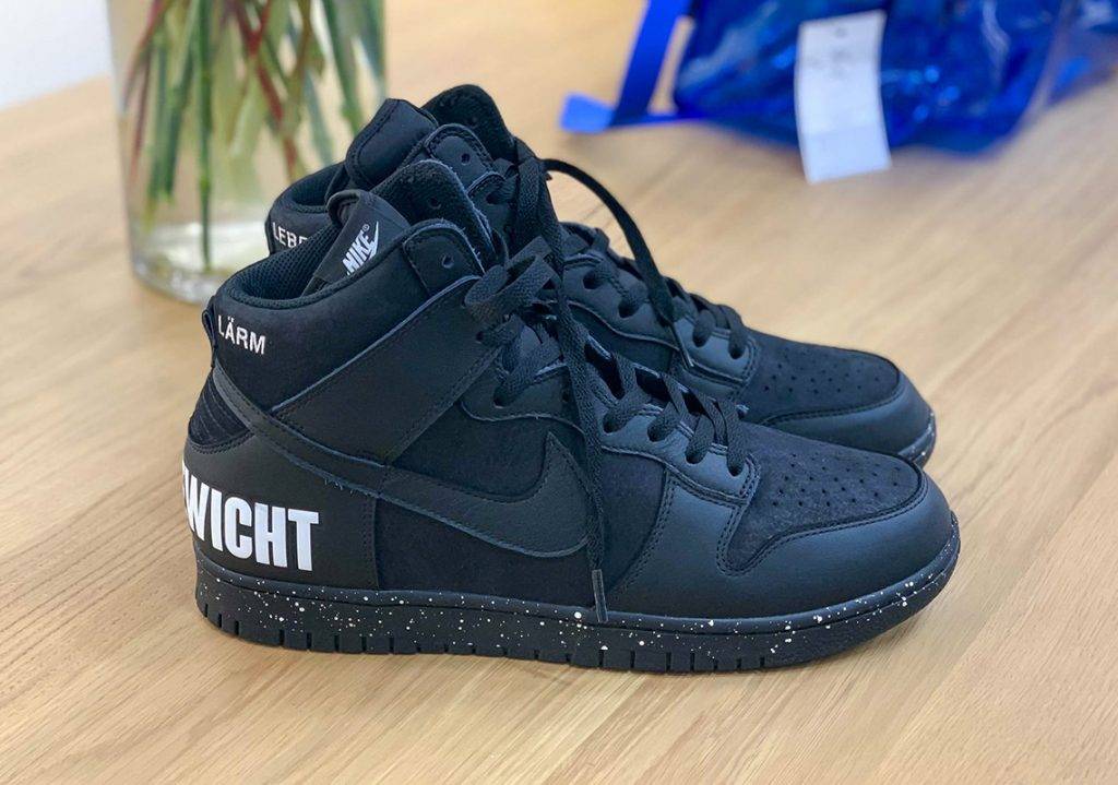 UNDERCOVER x Nike Dunk High Black and White colourway