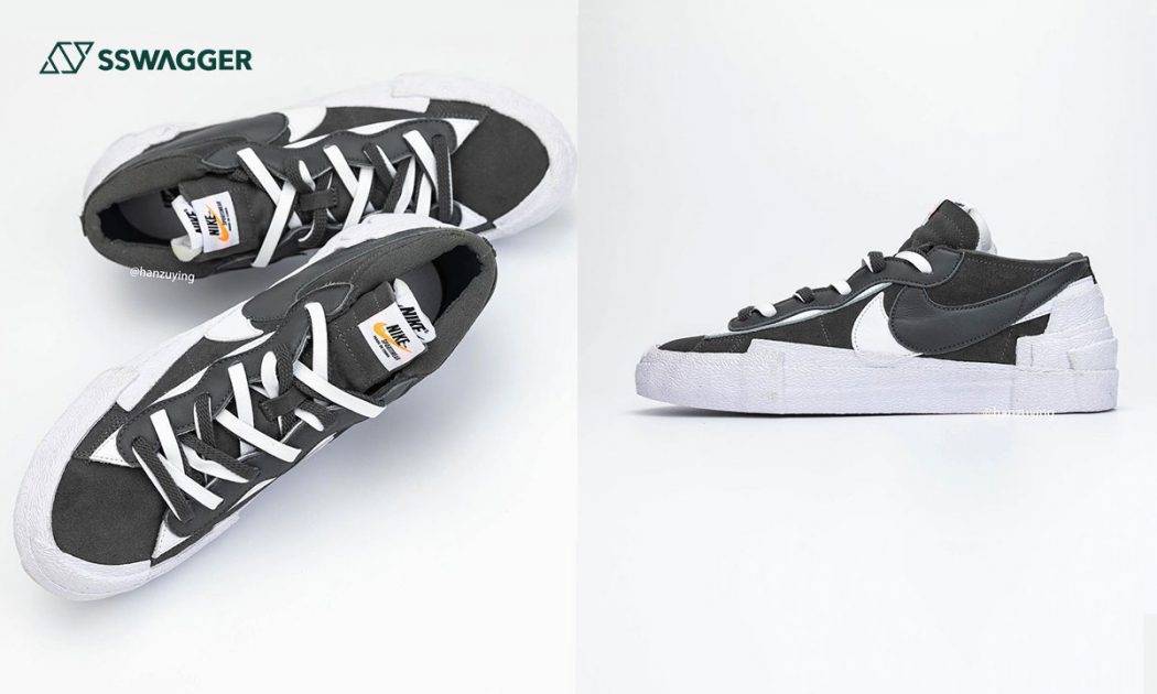 sacai-x-Nike-Blazer-Low灰白色-近賞照首度釋出！多圖了解球鞋細節-web