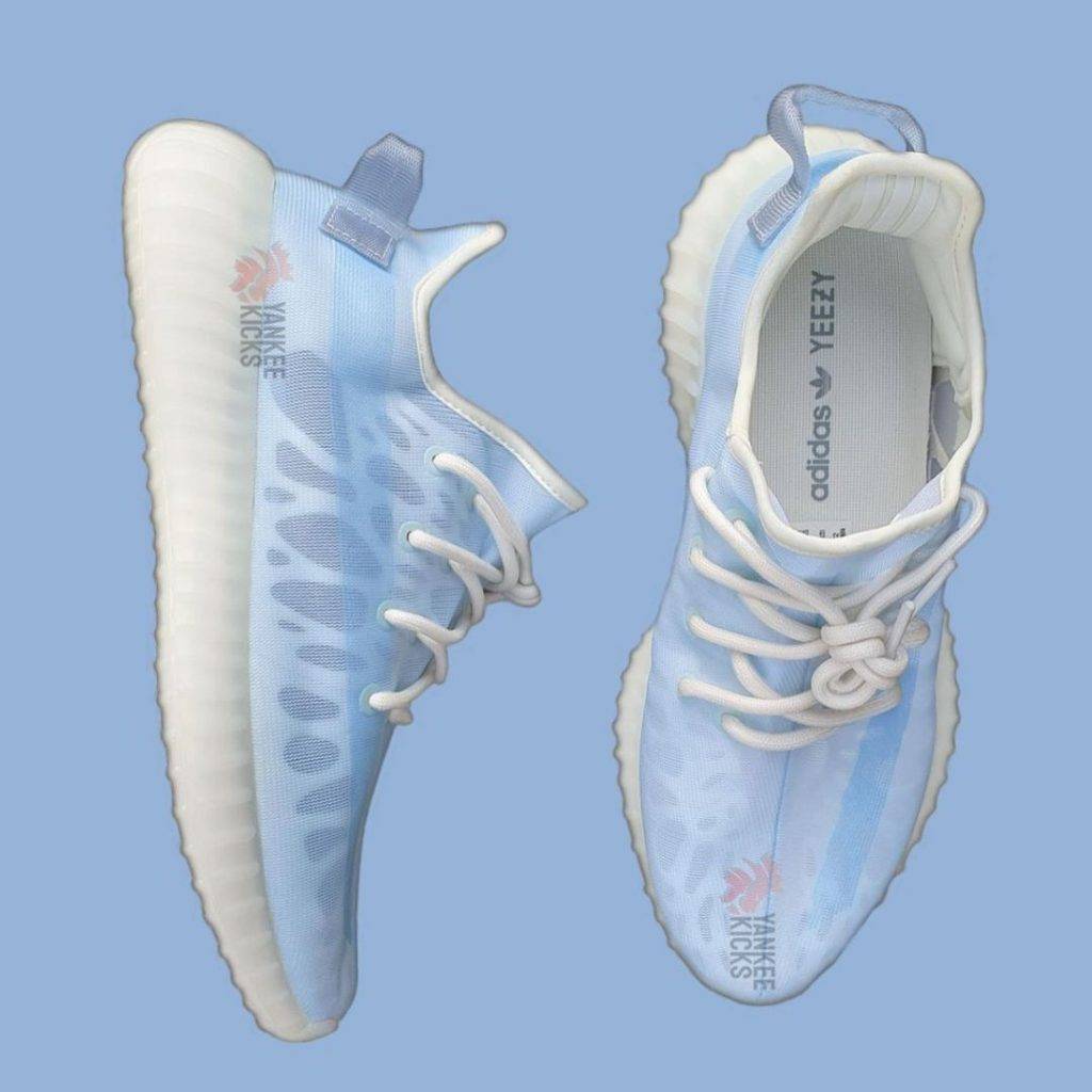 adidas Yeezy 350 v2 2021 translucent baby blue and beige colourway