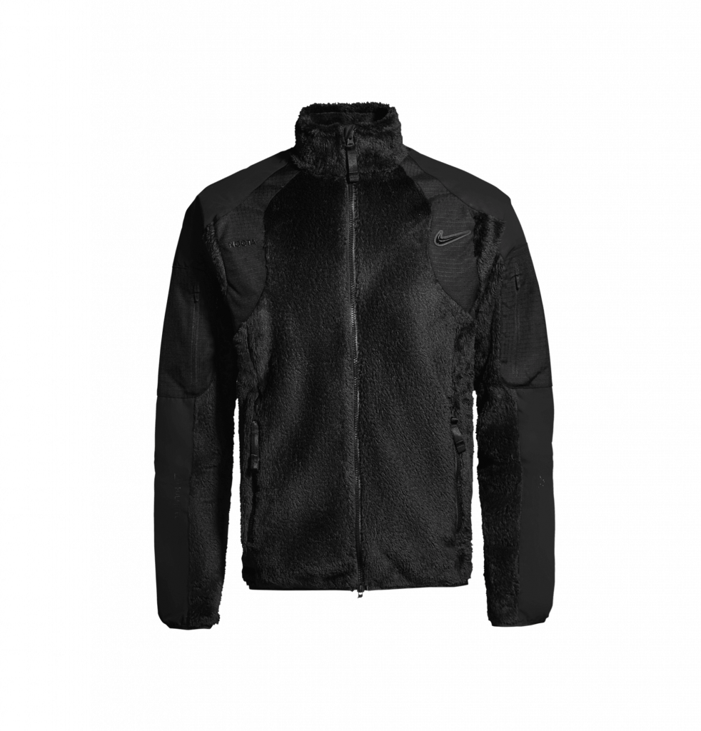 NOCTA Nike x Drake 3rd Drop released on April 5th Utility fleece jacket black colourway 