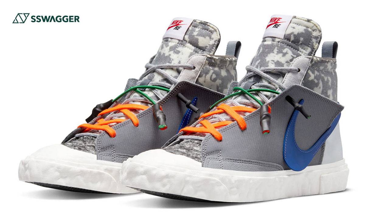 靴 Nike READYMADE Nike READYMADE x Blazer Mid Black Camo for Sale