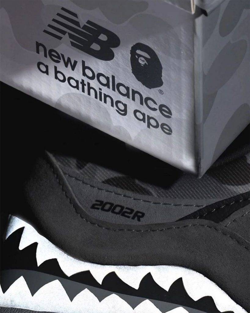 BAPE x New Balance 2002R dark grey BAPE camo colourway