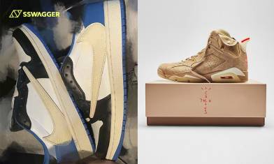 Travis Scott x fragment design x Air Jordan 1低筒實物、聯乘AJ6抽籤渠道釋出！