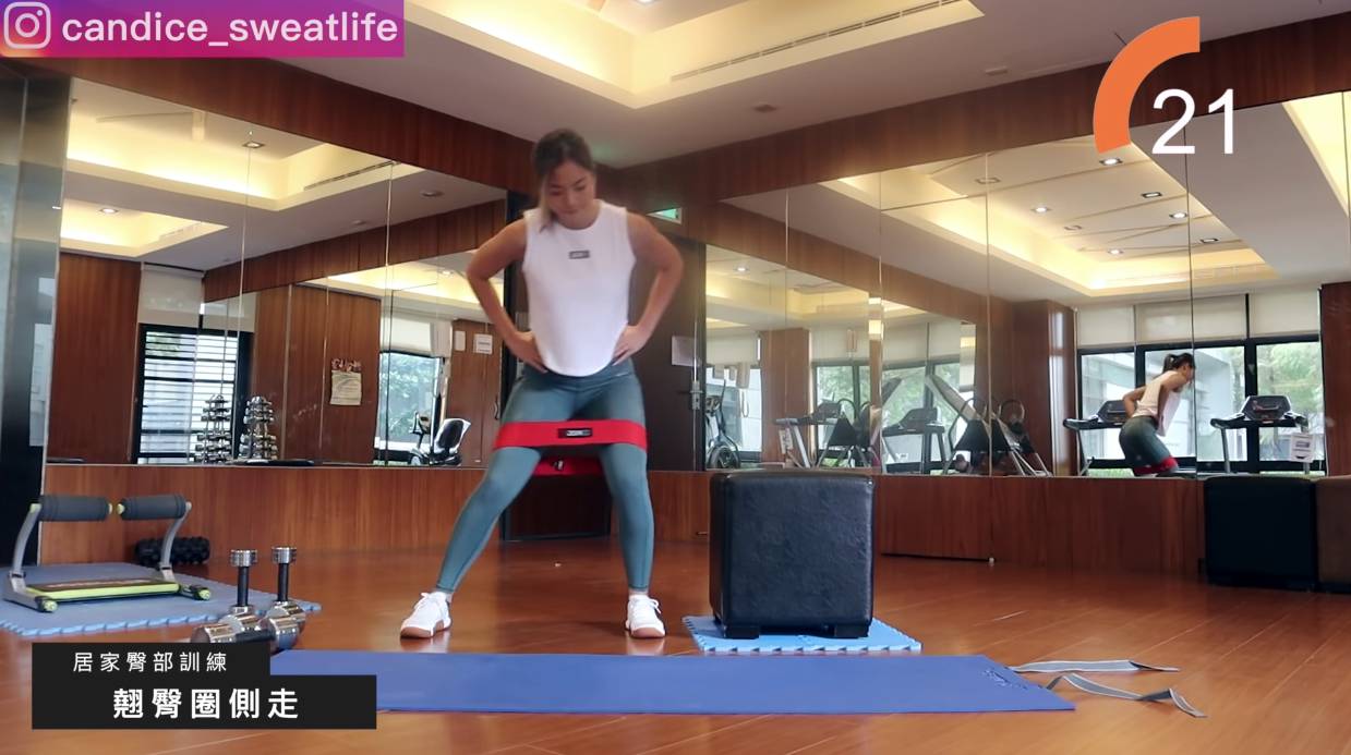 翹臀運動 練出迷人曲線！台灣健身 YouTuber Candice Wang 示範5個訓練臀部肌肉動作