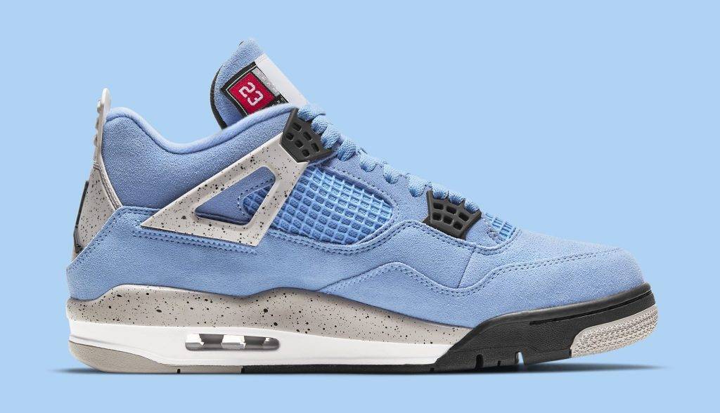 Air Jordan 4 UNC University Blue colourway to be released in April 28th