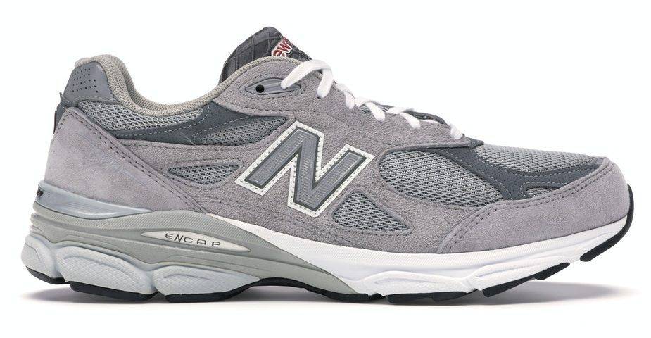 New Balance 990 V3 Grey colourway with leather and pig skin suede