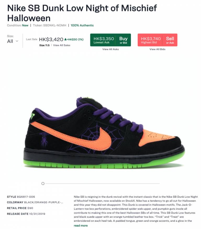 Nike Dunk Low PRM Halloweenä¸è³ç¾èº«ï¼å¤§ç©å¤åå¹½éç¼ç - çé - SSwagger