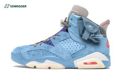 Travis Scott x Air Jordan 6 Light Blue首曝光！搶購潮將再度引爆