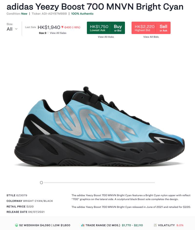 YEEZY BOOST 700 MNVN Blue Tint發售預告！CP值高聯乘款- 球鞋- SSwagger