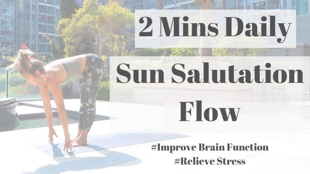 2 Min Sun Salutation A Flow | For Beginner | Relieve Stress | Increase Flexibility | Stella Mak Yoga