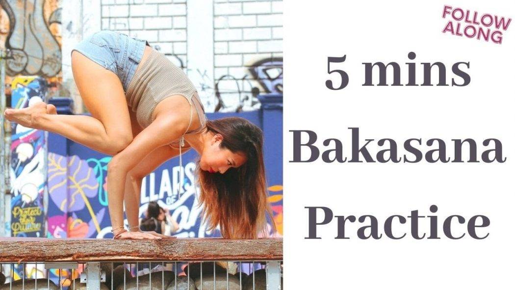 5 Mins Bakasana Drills & Practice – Crow Pose for beginner – Stella Mak Yoga