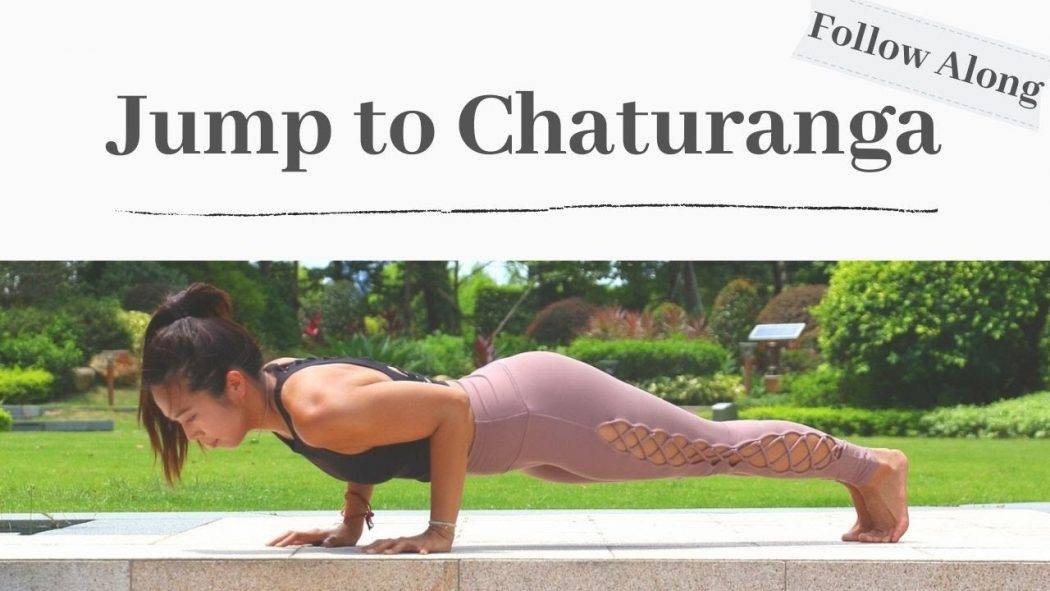 Jump to Chaturanga Tips｜One Step at a time | Small movement | Stella Mak Yoga