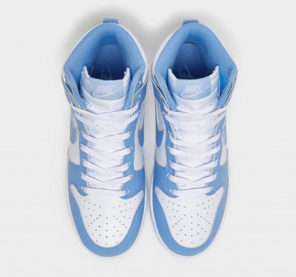 Nike Dunk High Aluminium white and light blue colourway to be released on August 3rd 2021
