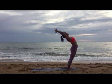 yoga on the beach