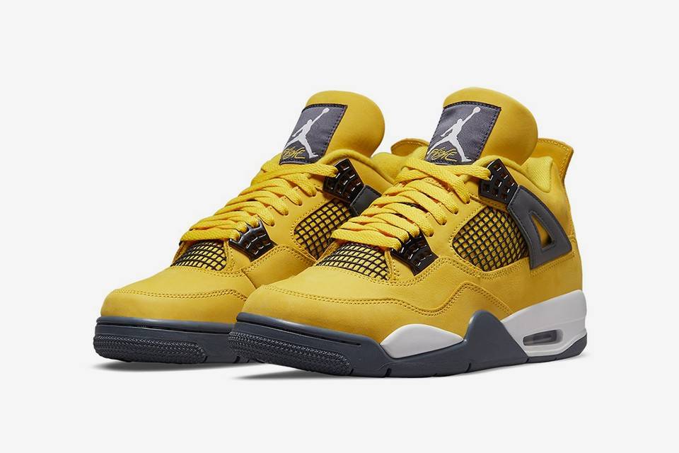 Air Jordan 4 "Lightning" tour yellow black and grey colourway to be released on August 28