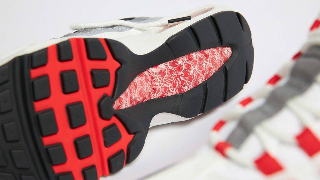 Nike Air Max 95 "Plum Blossom" red black white colourway